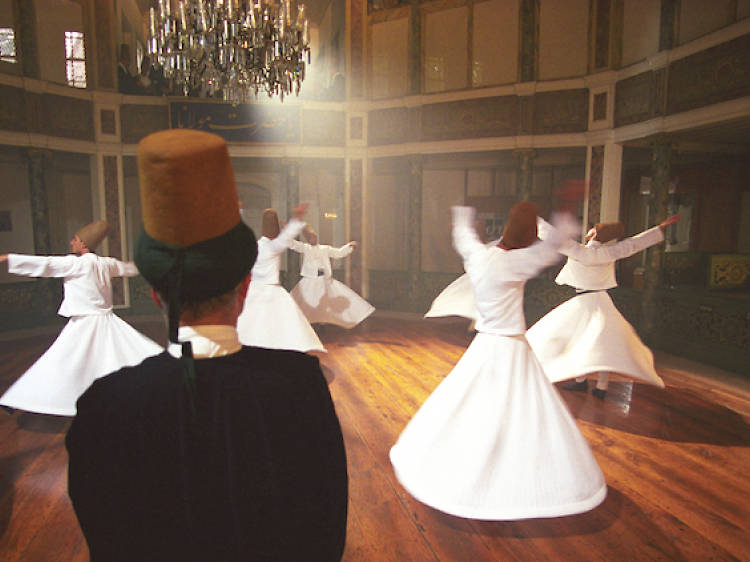 Be entranced by whirling dervishes at the Galata Mevlevi Lodge
