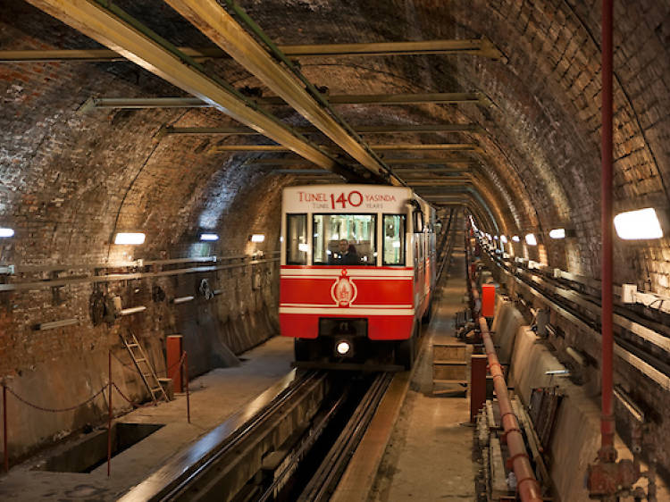 Hop on the Tünel, the second oldest underground train in the world