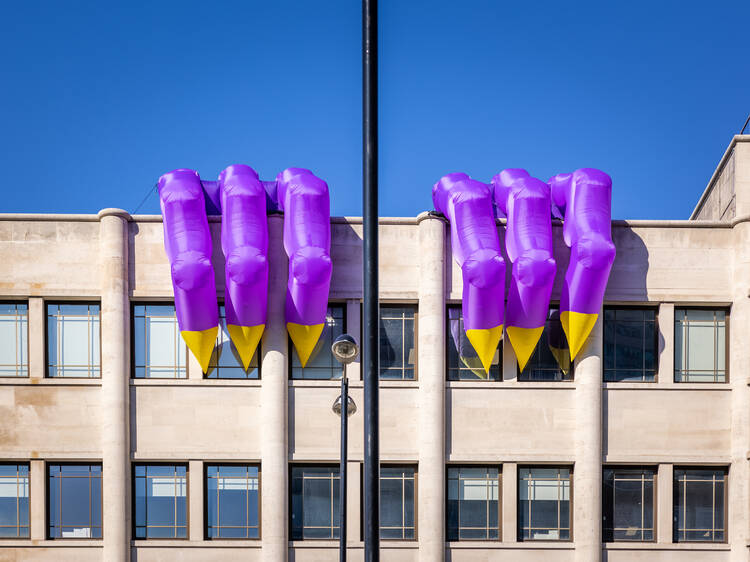 Croydon has been taken over by giant colourful inflatables